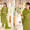 Triple Aabha Viscos Muslin Jacquard Wholesale Fancy Salwar Suit Catalog